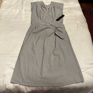 Stop Staring dove gray wiggle dress sleeveless NWT
